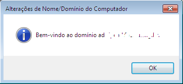 samba - tela de boas vindas ao ingressar o windows no dominio